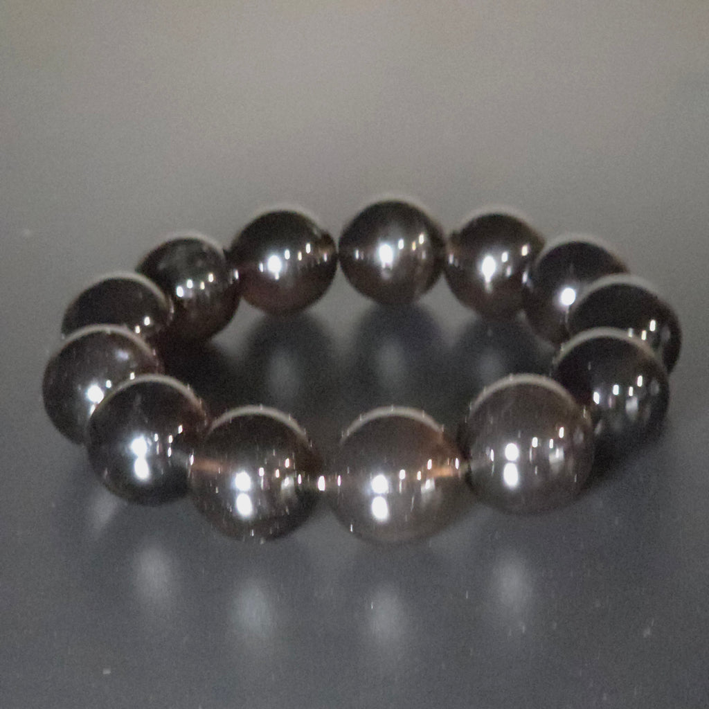 【 靈貓選品 ｜ 大地之錨 】天然老礦星光茶水晶防小人手串（7mm+-19mm+）