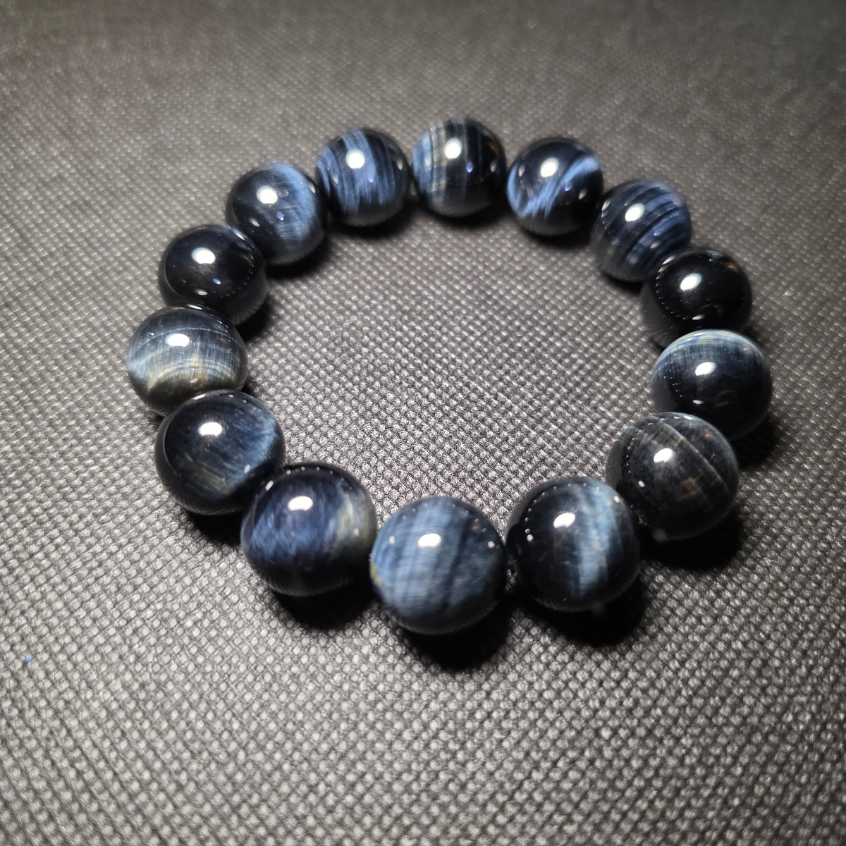 【靈貓之眼】天然藍虎眼石手串｜8–18mm 多珠徑可選