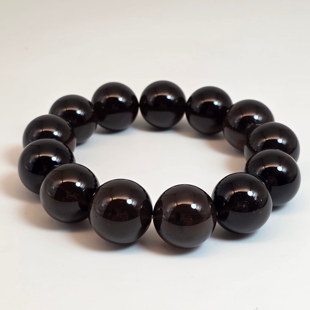 【 靈貓選品 ｜ 大地之錨 】天然老礦星光茶水晶防小人手串（7mm+-19mm+）