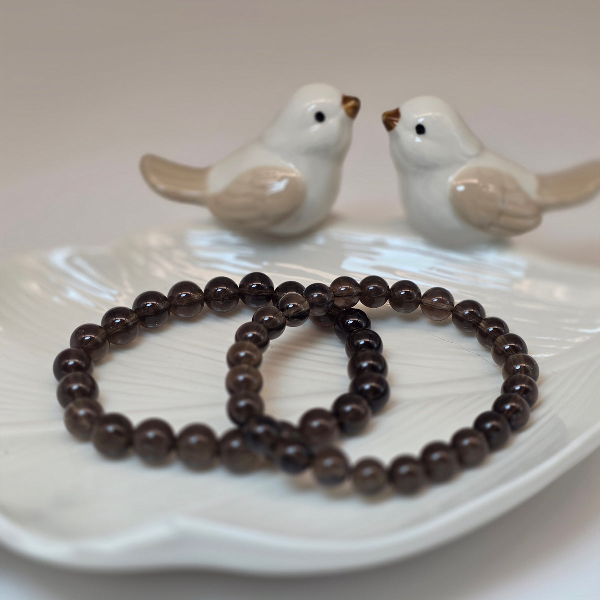 【 靈貓選品 ｜ 大地之錨 】天然老礦星光茶水晶防小人手串（7mm+-19mm+）