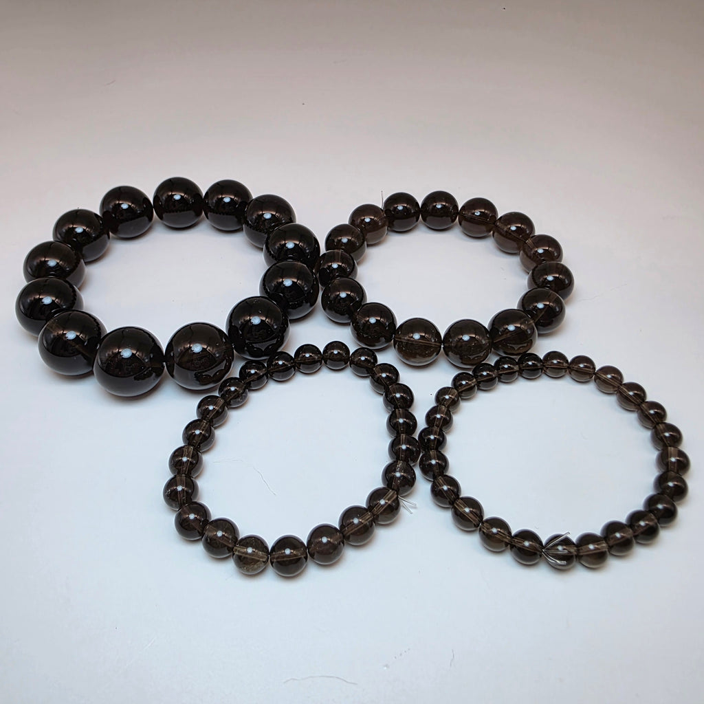 【 靈貓選品 ｜ 大地之錨 】天然老礦星光茶水晶防小人手串（7mm+-19mm+）