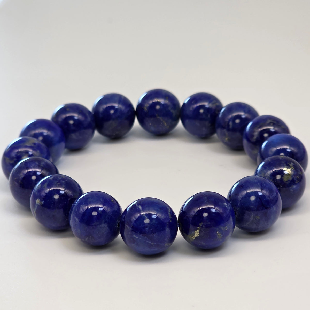 【 靈貓選品 ｜ 帝王之藍 】17mm珍稀大咪天然青金石智慧冥想