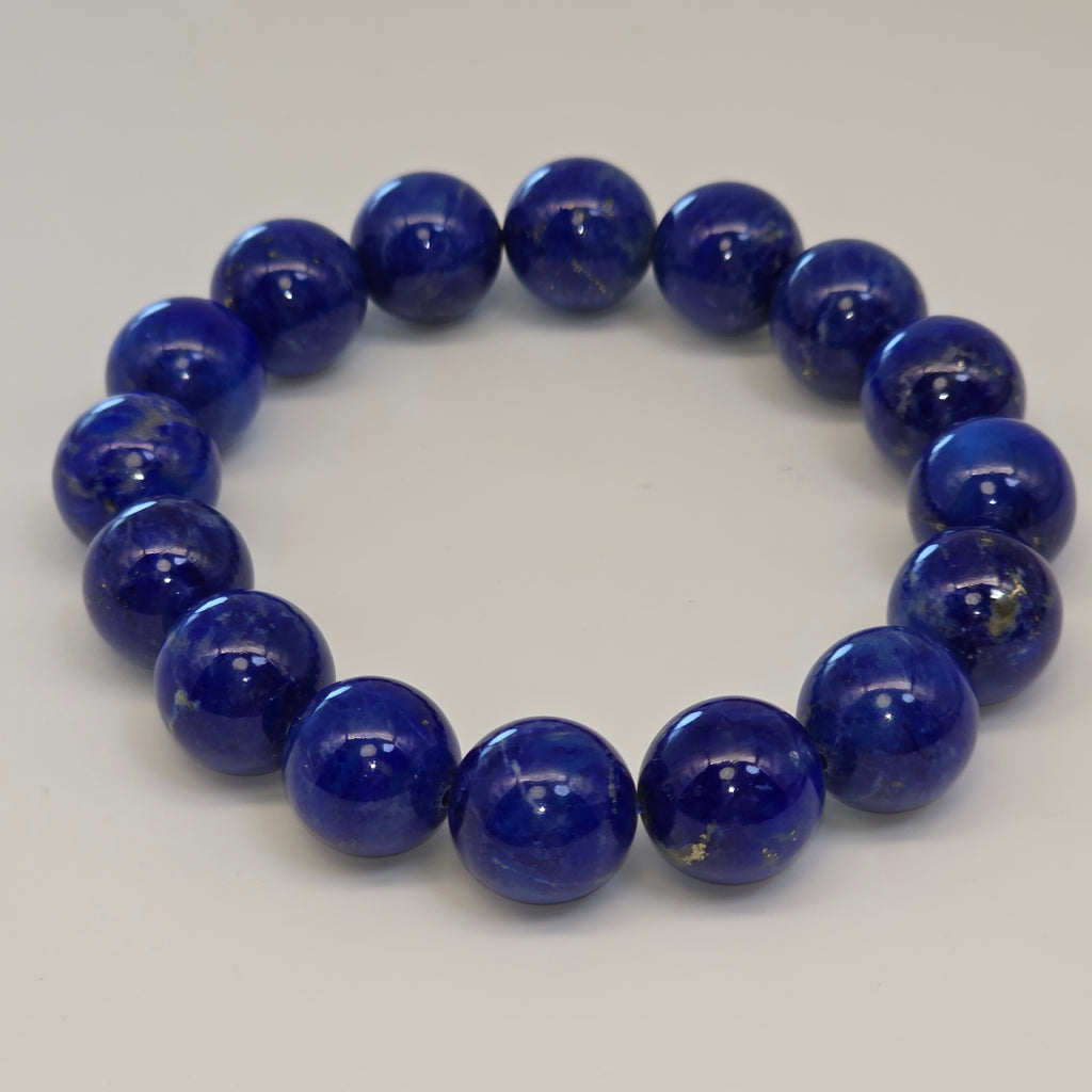 【 靈貓選品 ｜ 帝王之藍 】17mm珍稀大咪天然青金石智慧冥想