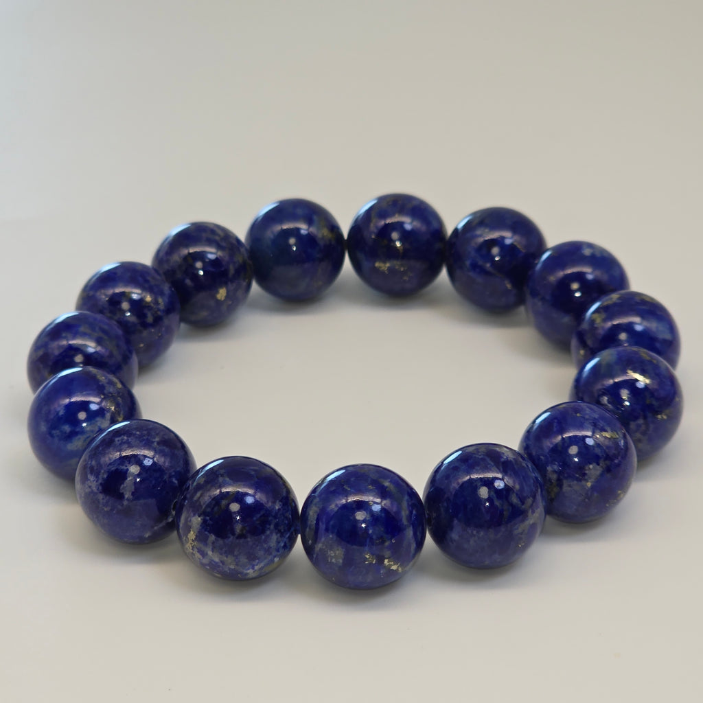 【 靈貓選品 ｜ 帝王之藍 】17mm珍稀大咪天然青金石智慧冥想