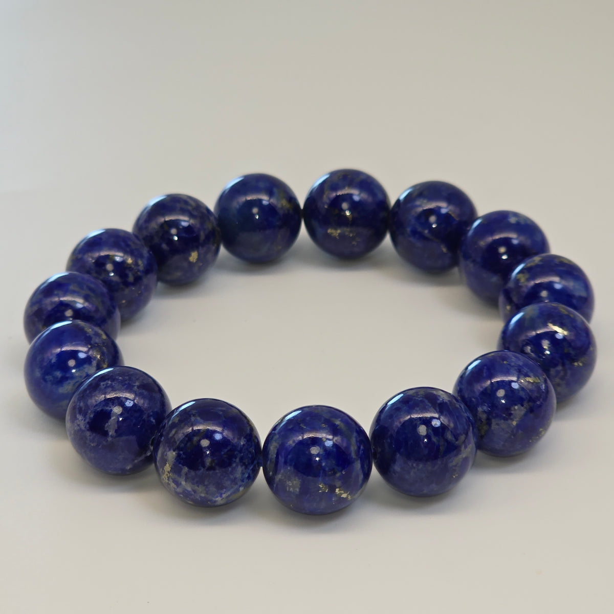 【 靈貓選品 ｜ 帝王之藍 】17mm珍稀大咪天然青金石智慧冥想
