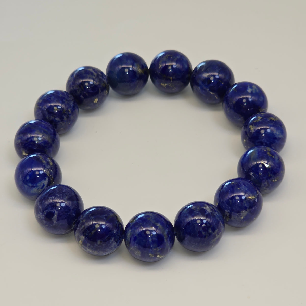 【 靈貓選品 ｜ 帝王之藍 】17mm珍稀大咪天然青金石智慧冥想
